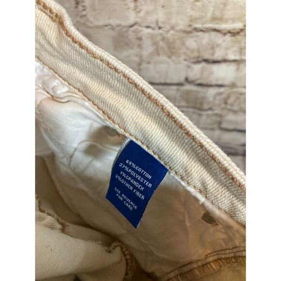 !IT. Jackie Jeans Women 16 Oatmeal Speckled High Rise Straight Leg Ankle Raw Hem - Picture 3 of 16